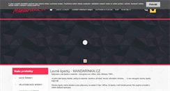 Desktop Screenshot of mandarinka.cz